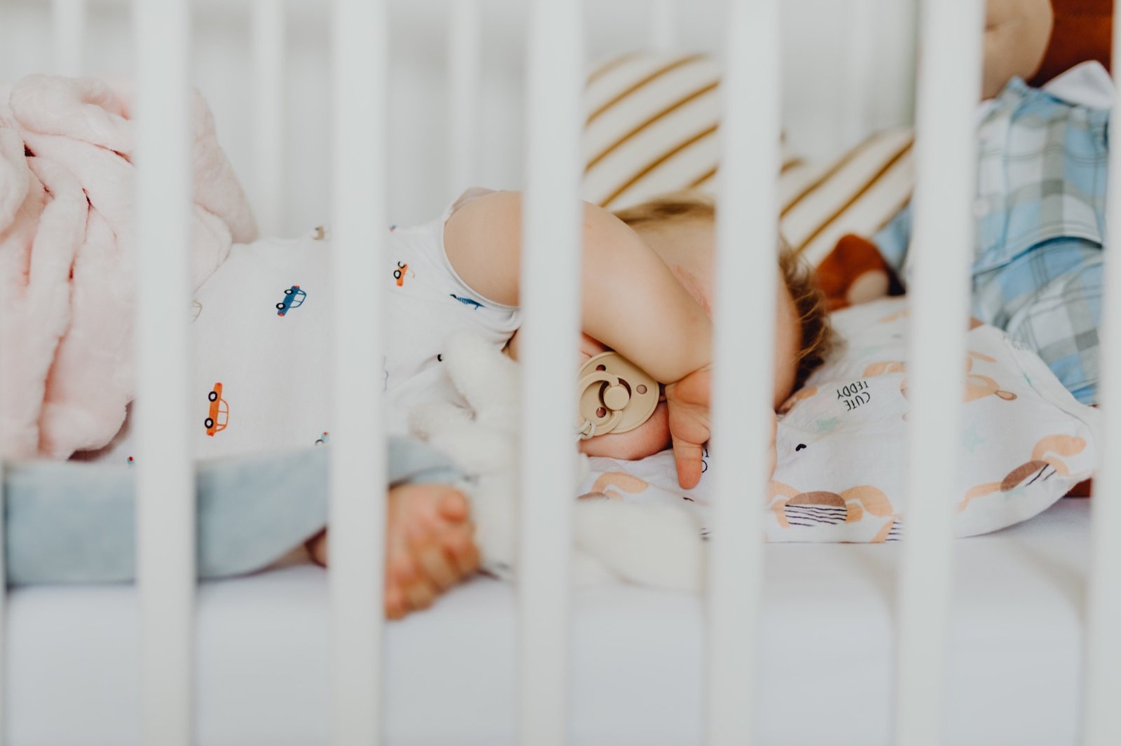 Baby sleeping peacefully after nasal congestion is cleared