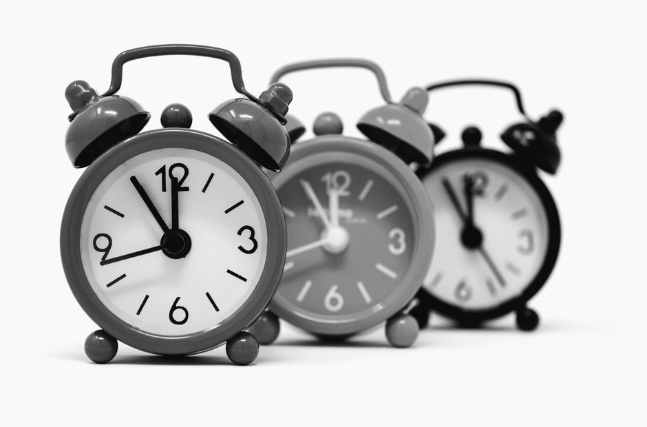 Alarm clocks representing suppository treatment timing