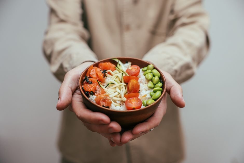 Bowl of fiber-rich vegetables to help soften stool and support fissure healing